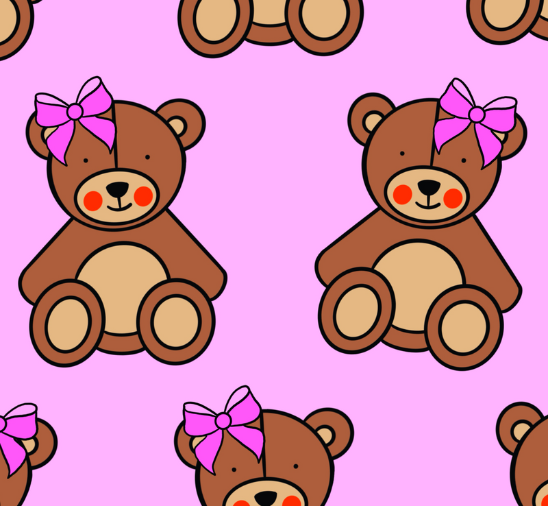 TEDDIES PINK BOW