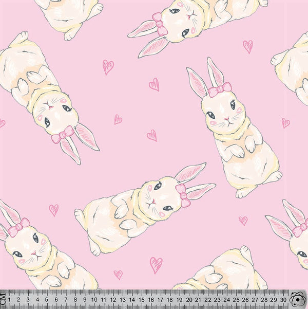 A94 Bunnies and Hearts on Pink.