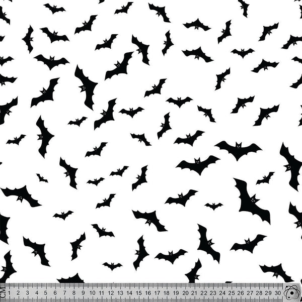Bats black on white.