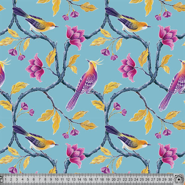 C3 Birds on Branches Blue.