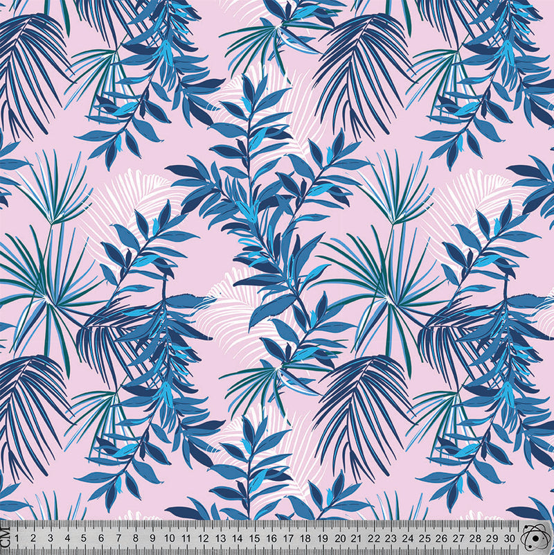 F4 Blue Tropical on Pink.