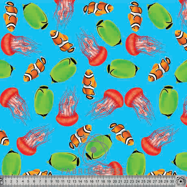 F9870 Clown Fish cute Pattern.