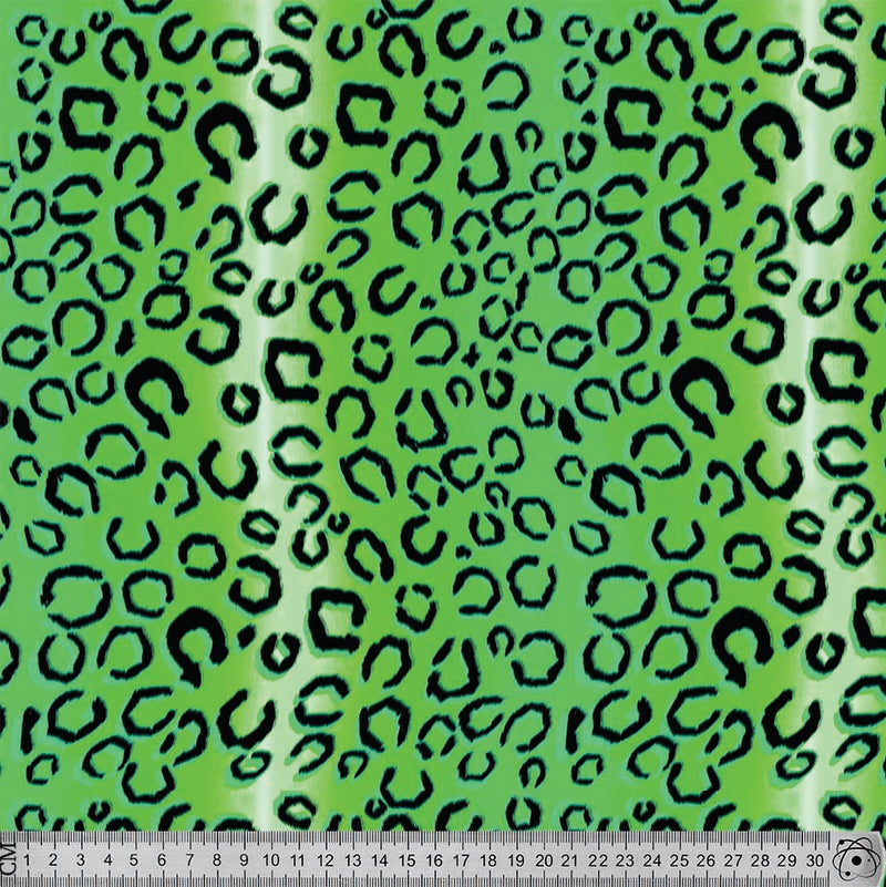 J019 Ombre Green Leopard Print.