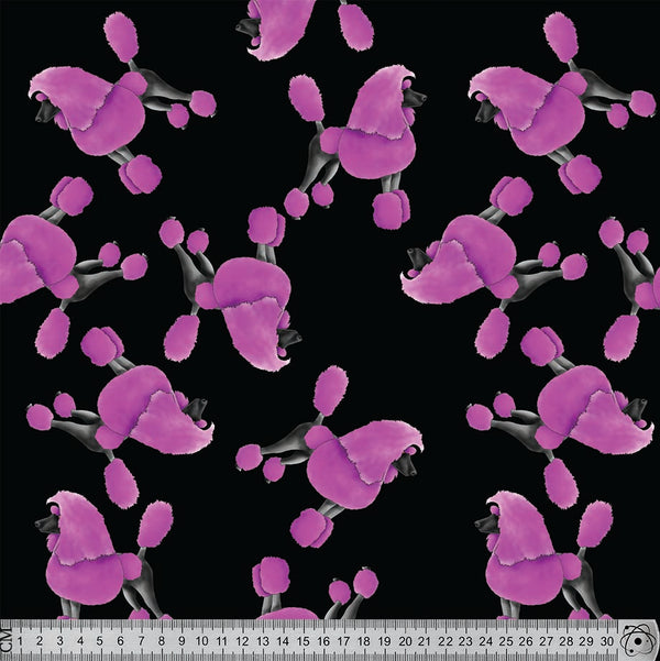 J036 Pink Poodle Print.
