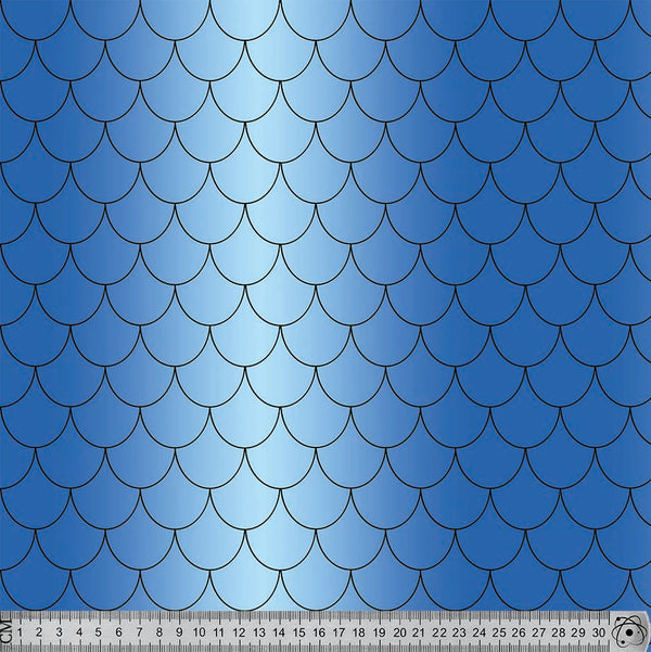 J045 Blue Scales Print.