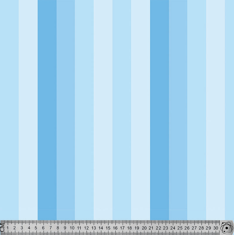 LSCV637B Blue tonal stripe print tile.