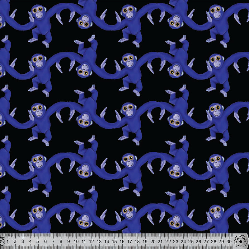 LV15 Monkey Pattern Blue.