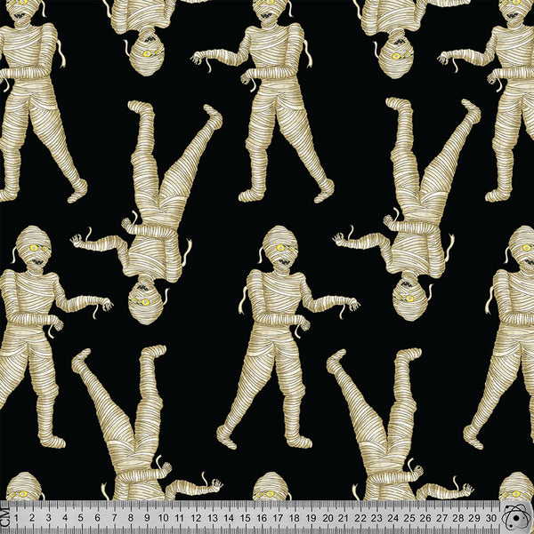 Mummies on black.