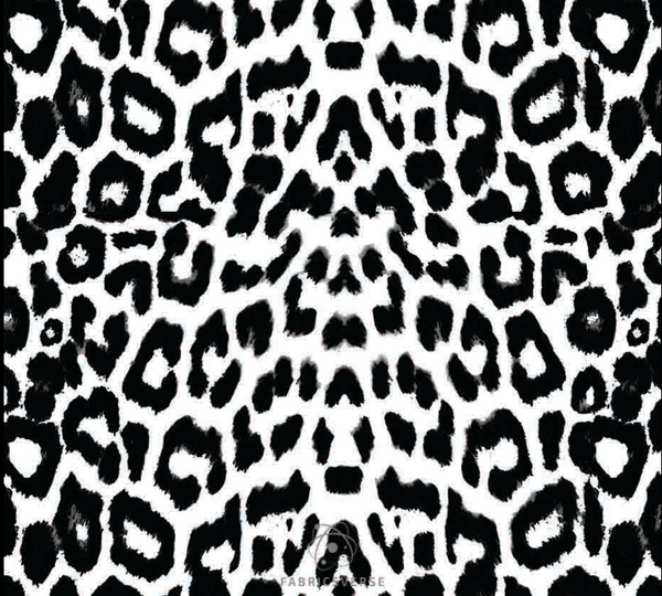 2113 Leopard black white print.