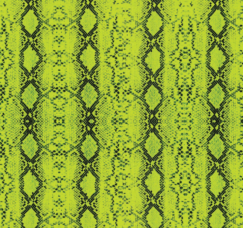 6453 Lime snake Print.
