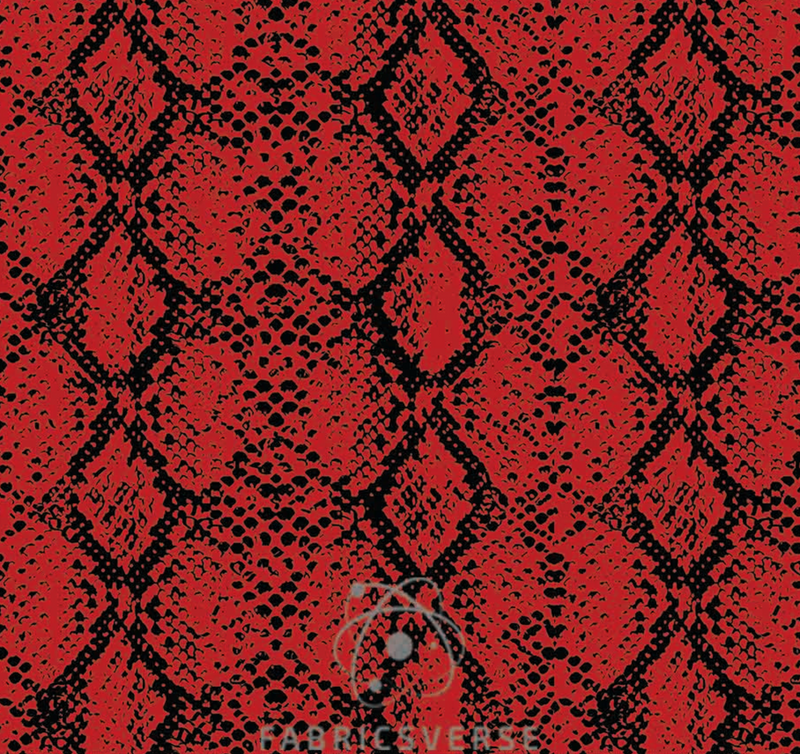 Snake print best sale red