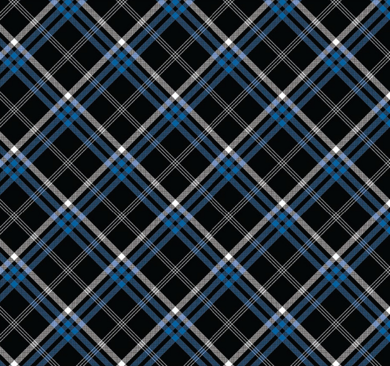 A107 BLUE AND BLACK CHECK.