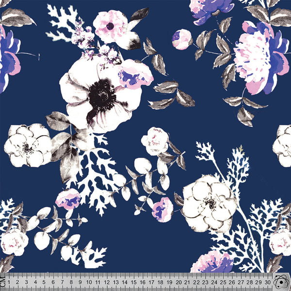 V4756 Blue Floral.