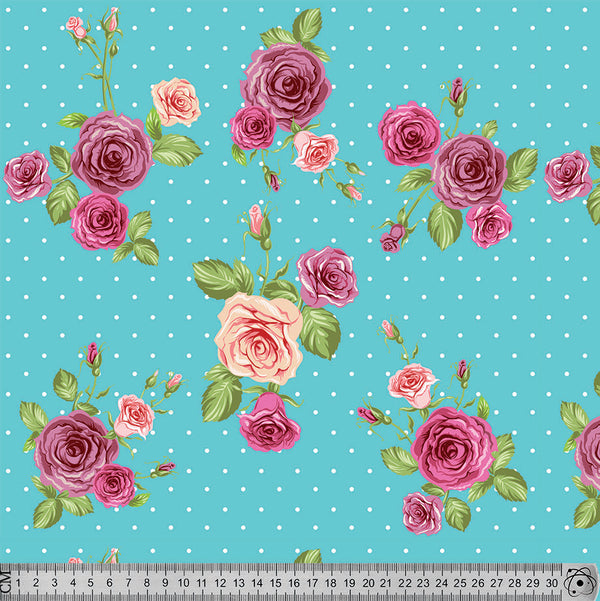 V5007 Roses Polka dots.
