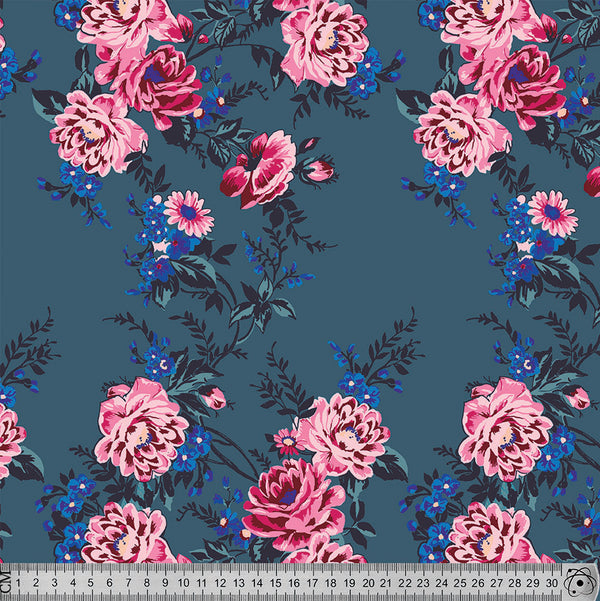V5624 Teal floral.