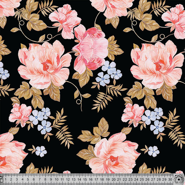 V5637 Black Floral.
