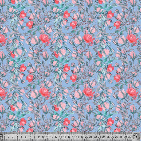 V6149 blue Ditsy Flower.