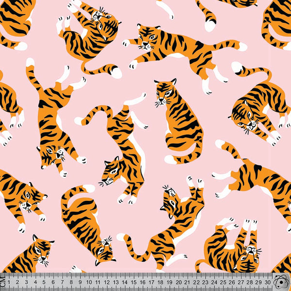VL9 Tigers on Pink Print.