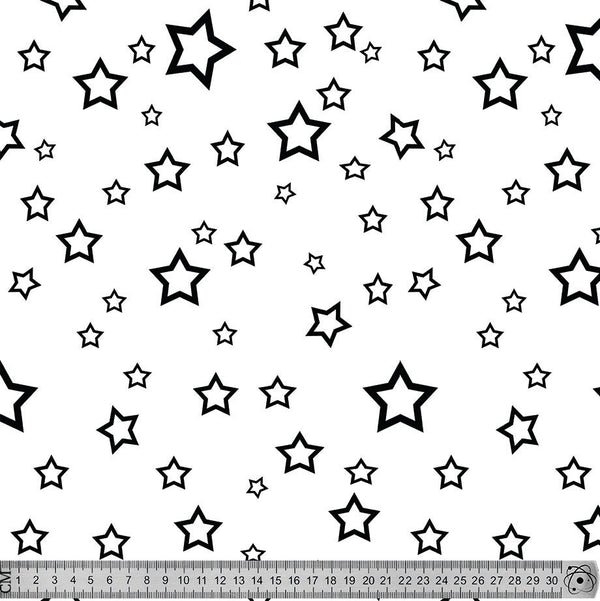 stars black - white pattern.