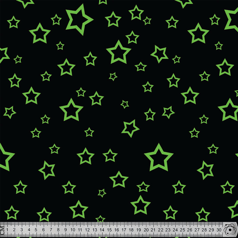 stars green pattern.