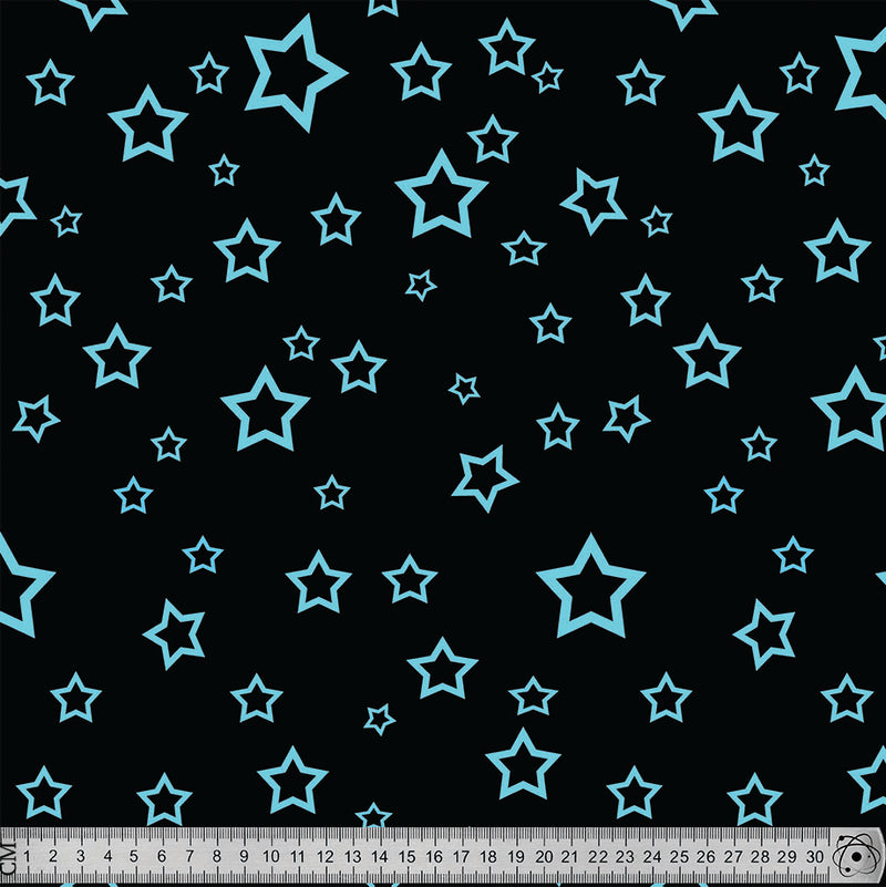stars light blue pattern.
